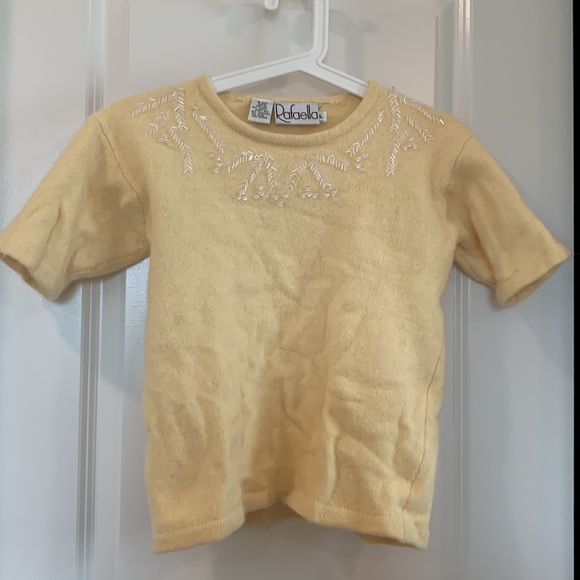 Angora and lambswool sweater set 🌻 adorable, fits S-M - Picture 4 of 5